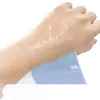 Algodão Compressa Úmida Três em Um, Algodão Úmido Compressa para Maquiagem Elástico, Compressa Úmida Facial Hidratante, Papel de Máscara Facial com Aberturas