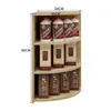 Balcão de Caixa de Supermercado com Display Integrado para Contagem de Cigarros Rack de Cigarros para Loja de Conveniência Combinação de Balcão e Rack para Cigarros Novo Armário de Cigarros com Gaveta
