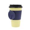 Funda aislante para té con leche, directa de fábrica, para exteriores, portátil, de vidrio, antiescaldaduras, de cuero PU, moderna funda para taza de café.