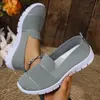 Zapatos Casuales Planos Redondos de Moda para Mujer Tallas Grandes Nuevos, Zapatos de Madre, Mocasines Planos para Dama de Suela Suave y Poco Profundos