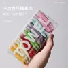 Toalhas comprimidas descartáveis, tamanho portátil para viagem, grossas e altamente absorventes, para lavar o rosto, em cores de doce, 14 peças por caixa