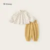 Colección de Ropa para NiñasRopa de Otoño para Niñas Jóvenes, Conjunto de Dos Piezas con Pantalones y Mangas Largas para Niños