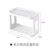 Prateleira de Armazenamento de Mesa para Desktop Porta-Copos de Camada Dupla Organizador de Banheiro Essencial para Dormitório Prateleira de Armazenamento de Cosméticos Multicamadas Atacado