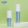 Procesamiento y personalización de botellas de loción al vacío con revestimiento reemplazable, transparentes y esmeriladas, de 15 ml a 30 ml, para reenvasado de cosméticos.
