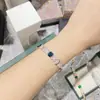 Versa transmisión en vivo Nuevo Producto Simulación paparazha rosa temperamento color flash pulsera tesoro femenina full circonio Pulsera de trébol