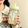 Vaso Pequeño de Leche Veraniego Estrella Linda de Alto Borosilicato Estilo Nuevo para Niñas Oficina Vaso de Café de Alto Valor Taza con Popote