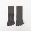 Meias de ioga de cinco dedos antiderrapantes, profissionais, femininas, pilates, esportes internos, fitness, dança, iniciantes, meias de dedo médio