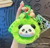 Llavero Creativo de Bola de Felpa Panda Colgante de Bola de Pelo para Bolso Bola de Pelo de Imitación de Visón Llavero de Coche Regalo Venta al por Mayor