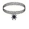 Línea de Pesca Tejida a Mano Cuerno de Estrella Mariposa Cruz Araña Tatuaje Cadena Vintage para Clavícula Cadena