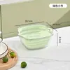Cesta Escurridora de Cocina Transparente, Cesta Doble Capa Engrosada para Lavar Verduras, Cesta Doméstica de Cocina, Bandeja para Frutas, Recipiente Multifuncional con Filtro de Agua