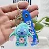 Llavero de figura de personaje de dibujos animados Stitch para coche, colgante, fiesta de frutas, pareja de Stitch, decoración de mochila, gashapon caja sorpresa