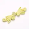 Botón de cierre de mariposa de cuatro agujeros con cuenta de jade para traje Tang, Hanfu, cheongsam, vestido de estilo chino, botón decorativo tejido a mano de tendencia nacional