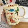 Taza de Dibujos Animados Lindos con Graffiti Taza de Agua para Estudiantes Regalo Promocional de Negocios Regalo de Cumpleaños Año Nuevo Graduación
