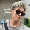 Gafas de sol cuadradas pequeñas para mujer, modernas y elegantes, estilo coreano retro, gafas nuevas para hombre, cara redonda moderna, celebridad de internet, sin maquillaje, gafas con efecto adelgazante
