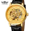 Reloj Dropshipping T-Winner Nueva Moda Negocios Reloj Mecánico para Hombre Totalmente Automático Correa de Cuero Reloj Mecánico para Hombre