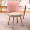 Silla de comedor nórdica de madera maciza, moderna y sencilla, para el hogar, para apartamento pequeño, estilo crema, con mesa y silla, respaldo suave y taburete.