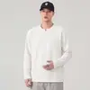 Camiseta Pesada de Manga Longa para Homem 260G, Outono, Modelagem Solta, Patchwork Desconstruído, Camiseta Básica, Moletom Gola Redonda, Moda Masculina Atacado