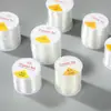 Hilo elástico de cristal 100 metros DIY resistente al desgaste hilo para jugar con texto cuerda para pulsera de cuentas blanco transparente hilo de alta elasticidad