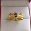 Anillo de estilo retro con cordón ajustable y apertura ancha con diamantes brillantes de la época medieval para mujer