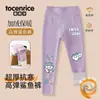 Calça Little Shark Modelo 2025 para Meninas, Leggings com Forro de Fleece para Usar por Cima, Calça Yoga Barbie para Crianças Maiores