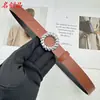 Cinturón de Mujer de 2.5cm, Nuevo, Moderno, de Alta Gama, para Jeans y Trajes, de Moda, Sencillo, Versátil, Decorativo