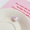 Cuentas de Caucho Acrílico con Diseño de Corazón Bicolor Chapado, Cuentas Sueltas con Agujero Recto para Accesorios de Cadena de Teléfono DIY, Bisutería al por Mayor