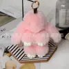 Colgante de conejo muerto colgante de imitación de pelo de conejo Rex bolsa llavero de coche colgante de conejo pequeño regalo