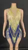 Vestido de Competition de Danza Latina con Flecos Plateados Degradados Sexy Transmisión en Vivo Show de Talentos Grupo de Chicas Fiesta de Baile Pedrería