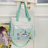 Bolsa Cruzada de Dibujos Animados Linda y Fresca para Estudiantes de Secundaria, Bolso de Hombro Ligero Bordado para Viajes Diario para Niñas