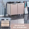 Gabinete simple de acero inoxidable mesa de estufa de cocina gabinete gabinete de cocina doméstico alacena fregadero casillero ensamblaje general para alquiler