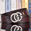 Cinturón de Cuero para Hombre de Moda Celebridad de Internet Tiktok Cinturón de Piel de Vaca Casual para Hombre Transfronterizo Cinturón Negro para Pantalones Hombres Cuadros