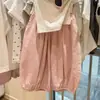Pantalones casuales de verano para niñas, pantalones harén elegantes y modernos de estilo coreano para niños, pantalones holgados y finos tipo linterna de calabaza