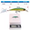 Cebo Mino Luya de 9 cm/7 g, anzuelo de cola con pluma de plástico duro, cebo artificial biónico, cebo artificial con cuentas, productos de pesca