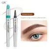 Lápiz de cejas líquido QIC de cuatro puntas para Amazon transfronterizo, lápiz de cejas líquido tipo agua, lápiz de cejas impermeable de larga duración