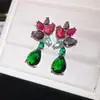 Brincos de Franja Pérola de Cristal Agulha de Prata Luxo Leve High-End Moda Tarraxas Temperamento Versátil Estilo de Nicho Ornamentos de Orelha