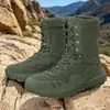 47 botas de combate talla grande, botas tácticas de entrenamiento marrones, botas de combate con cordones para hombre, botas de combate de gamuza, zapatos para senderismo y montañismo, botas de seguridad