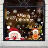 Adesivos de Natal Coloridos Dupla Face Conjunto Floco de Neve Branco Adesivos Eletrostáticos para Vidro Decoração de Janela de Natal Grades de Janela Adesivos de Parede