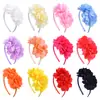 Cross-border New Children's Headwear Festival Performance Flower Hairband Estilo coreano em meninas Rose Headband Acessórios para cabelo 293