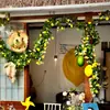 Frutas de trepadeira de limão enfeites pendentes amuletos enfeites de galho adereços para fotos adereços de cenografia fundo de moldura de janela porta decoração de primavera e verão