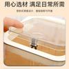 Tapa de Parachoques Contenedor de Almacenamiento de Escritorio Cubo de Basura Hogareño Sala de Estar Barril Sanitario Transparente Papelera de Desperdicio Inodoro Baño Caja de Almacenamiento