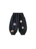 Pantalones de chándal para niña Youbao con bordado de parche floral, Pantalones jogger para bebé, Pantalones largos casuales para niño pequeño, Pantalones holgados para niños