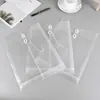 Bolsa para Archivos Transparente Atada con Cuerda A4 Engrosada Gran Capacidad Tridimensional Bolsa para Documentos Impermeable Envuelta en Alambre Bolsa para Archivos de Oficina