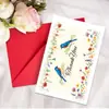 Selección de Colección de Tarjetas de Agradecimiento, Juego de Tarjeta de Felicitación con Sobre, Mensajes Escritos a Mano, Bendiciones, Tarjetas Plegables con Texto