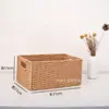 Cesta de almacenamiento tejida, caja de almacenamiento para mesa de centro de escritorio, caja de almacenamiento para ropa, caja de almacenamiento para cosméticos, cesta de ratán, caja de almacenamiento, artefacto de almacenamiento
