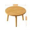 Mesa de Centro Ventana de Bahía Mesa Pequeña para Sala de Estar Hogar Apartamento Pequeño Mesa Redonda Moderna Simple Madera Sólida Mini Mesa Baja de Piso para Dormitorio