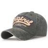 Gorra de béisbol vintage con parche bordado, gorra de béisbol antigua con visera bordada original, sombrero para el sol con aleros curvos, venta al por mayor