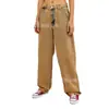 Estilo Americano Retro High Street Teñido Amarillo Barro Lavado Viejo Sueltos Jeans Marca de Moda Distintivo Pantalones de Mujer Calle Frita