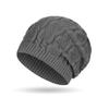 Otoño e Invierno Nuevo Gorro de Lana Baotou para Deportes al Aire Libre Hombres y Mujeres Protección para los Oídos Holgado que Muestra la Cara Gorro de Punto Suelto