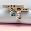 Tapón de Polvo para Teléfono de Acrílico con Dibujo de Gatito Caricatura Lindo 2D Transfronterizo Adecuado para Teléfonos Tipo-C y Apple