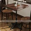 Mesa y Silla de Cafetería Vintage Combinación Mesa y Silla de Tienda de Postres de Té con Leche Repostería Pastelería Mesa y Silla de Comedor de Madera Maciza Restaurante Occidental Asiento de Tarjeta Comercial